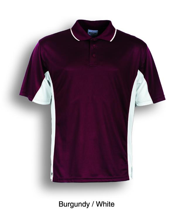 Maroon white, Breezeway Panel  Polo Shirt Short sleeve      UPF: excellent protection     160gsm, 100% breezeway polyester fabric     Breathable  micromesh fabric     Draws Sweat from Body, Quick Dry